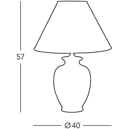 Kolarz A1354.71 - Tafellamp GIARDINO 1xE27/100W/230V diameter 40 cm