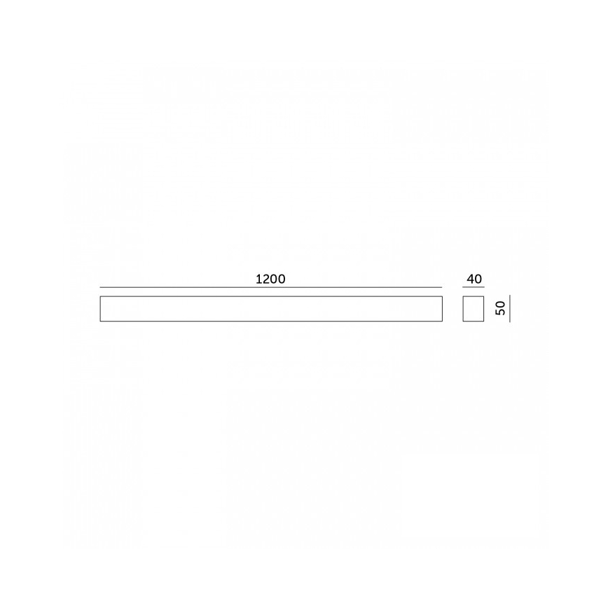 LED plafondlamp opbouw/pendel KOLINE LED/40W/230V 3000/4000/6500K 120 cm wit