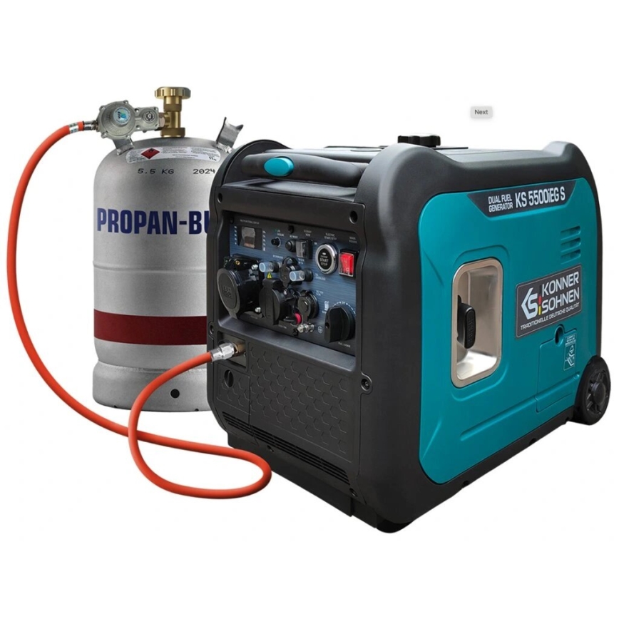 Könner & Söhnen 13046 - Gas en petrol omvormer electric generator KS 5500iEG S 5500W