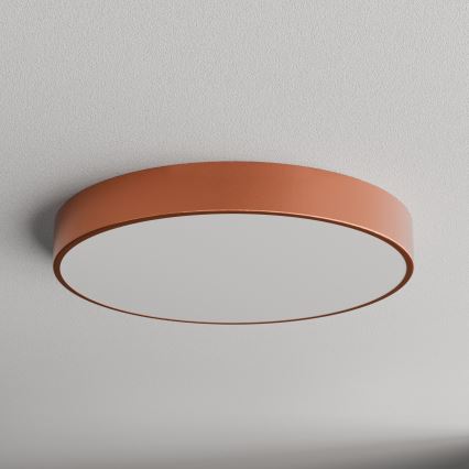 Plafondlamp met bewegings- en schemersensor CLEO 5xE27/24W/230V Ø 60 cm koperen