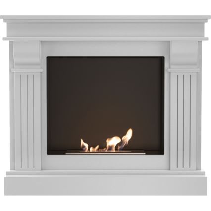 Kratki - BIO haard 97,9x115 cm 3kW wit