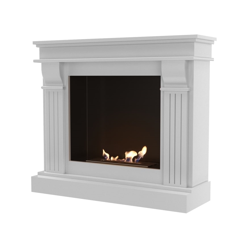 Kratki - BIO haard 97,9x115 cm 3kW wit