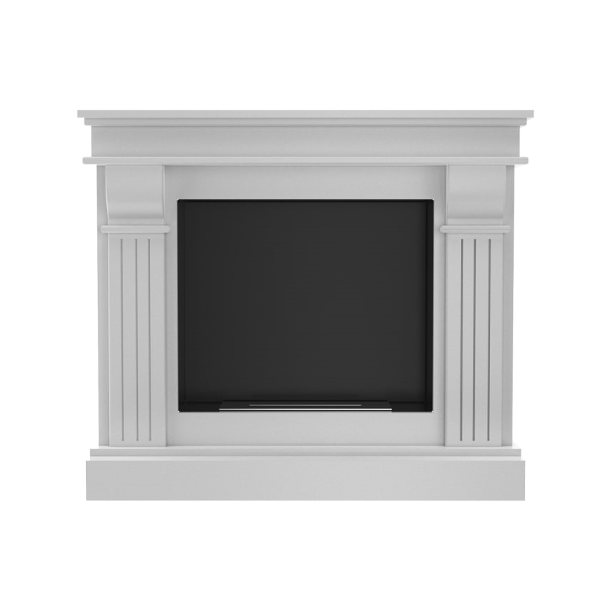 Kratki - BIO-open haard 97,9x115 cm 3kW wit