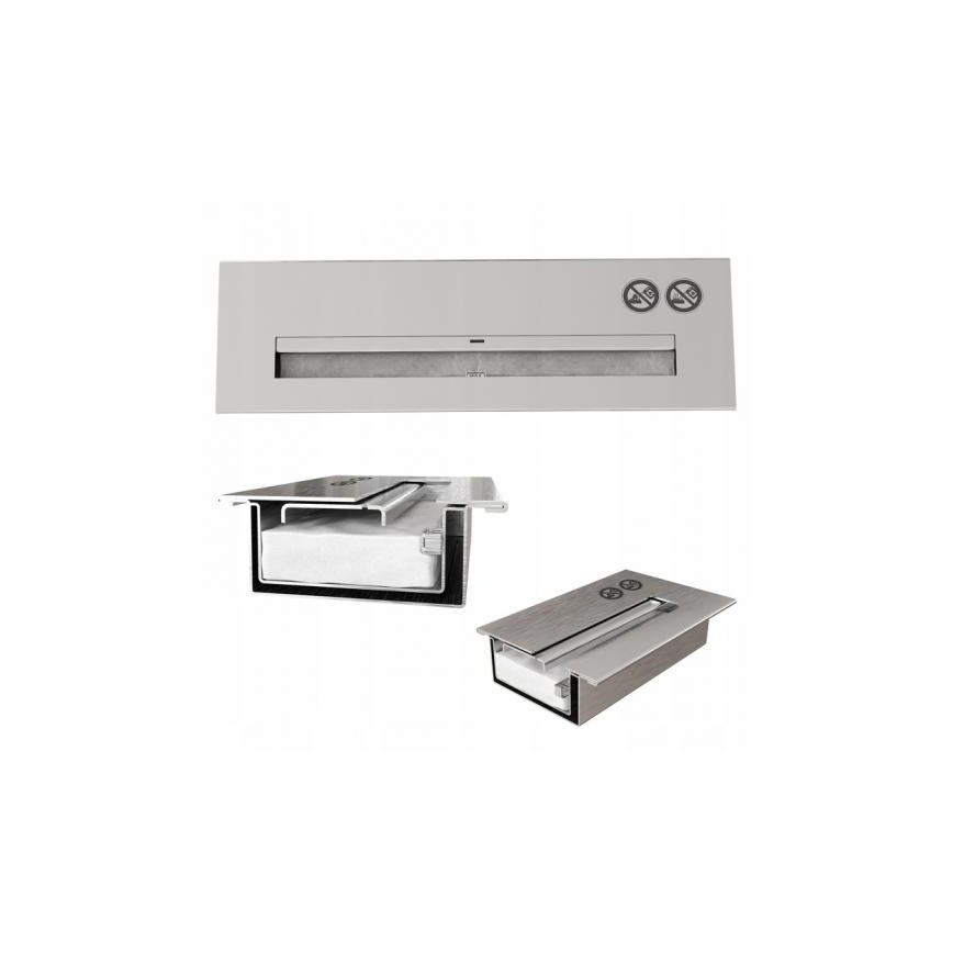Kratki - Inbouw BIO-open haard 40x60 cm 2kW zwart