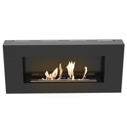 Kratki - Muur BIO-open haard 40x90 cm 1,5kW zwart