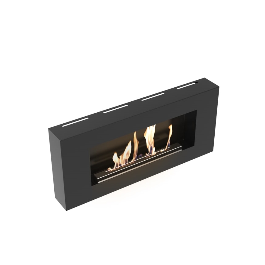 Kratki - Muur BIO-open haard 40x90 cm 1,5kW zwart