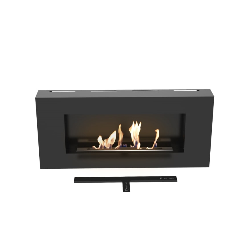 Kratki - Muur BIO-open haard 40x90 cm 1,5kW zwart