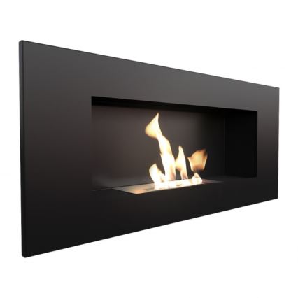 Kratki - Inbouw BIO-open haard 40x90 cm 2kW zwart