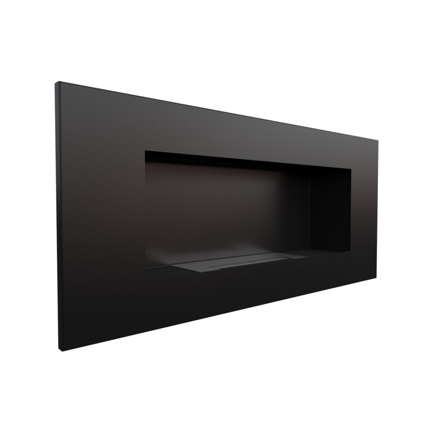 Kratki - Inbouw BIO-open haard 40x90 cm 2kW zwart