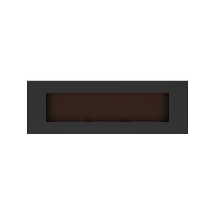 Kratki - Inbouw BIO-open haard 40x120 cm 3x1,1kW zwart