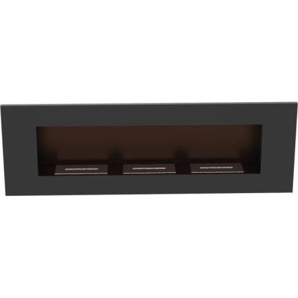 Kratki - Inbouw BIO-open haard 40x120 cm 3x1,1kW zwart