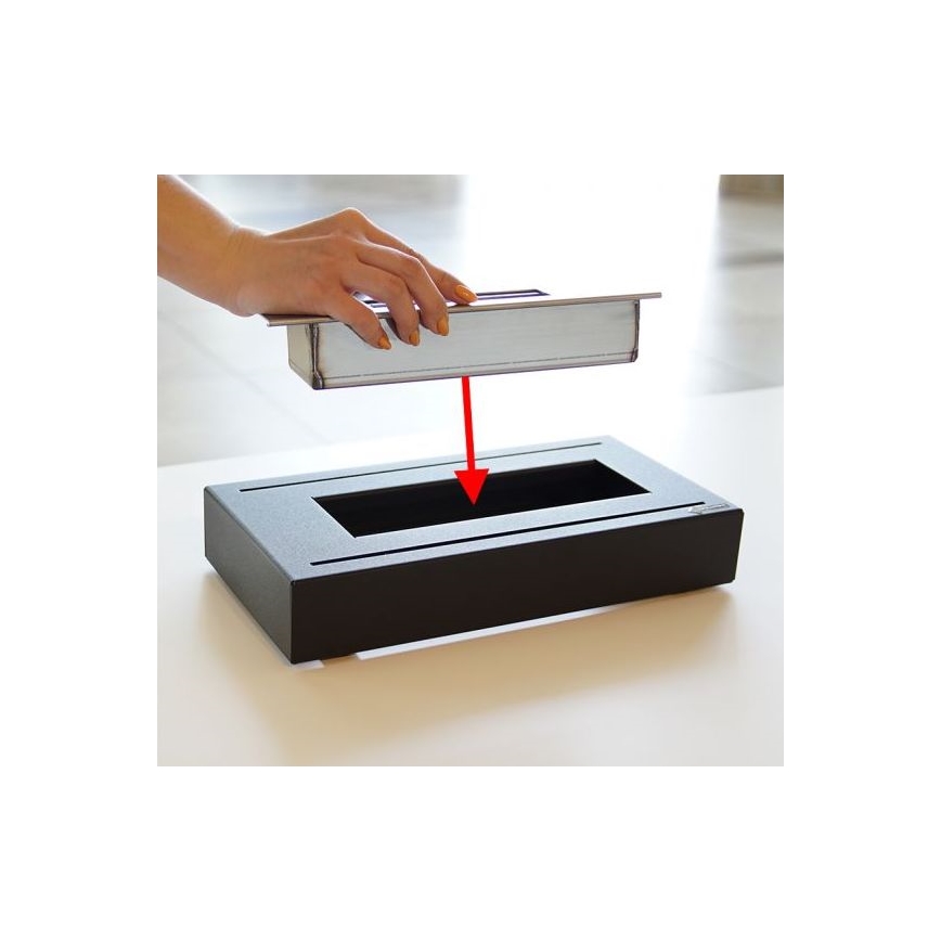 Kratki - BIO haard 21,8x35,4 cm 1kW zwart