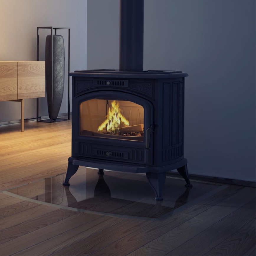 Kratki - Gietijzeren houtkachel 8kW 130mm