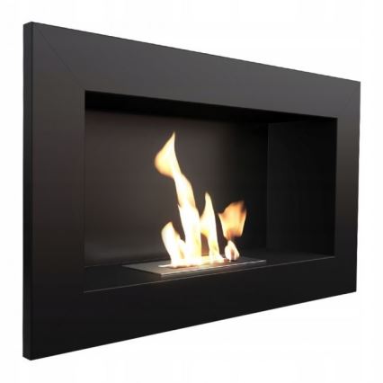 Kratki - Inbouw BIO-open haard 37,4x64,8 cm 1kW zwart