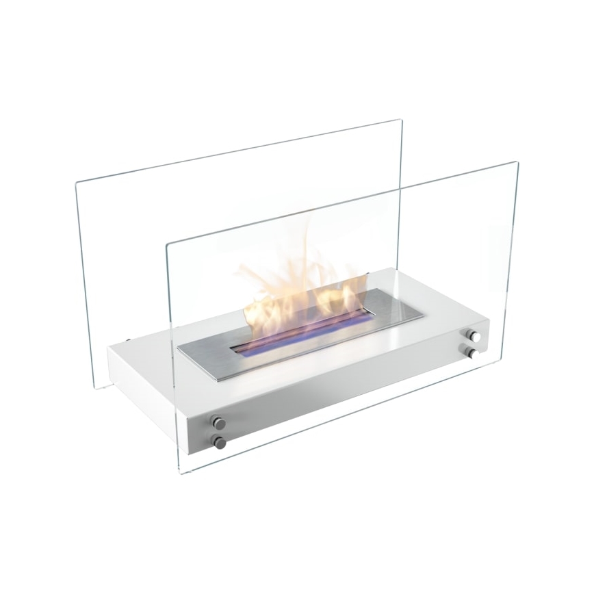 Kratki - BIO-open haard 40,2x70 cm 2kW wit