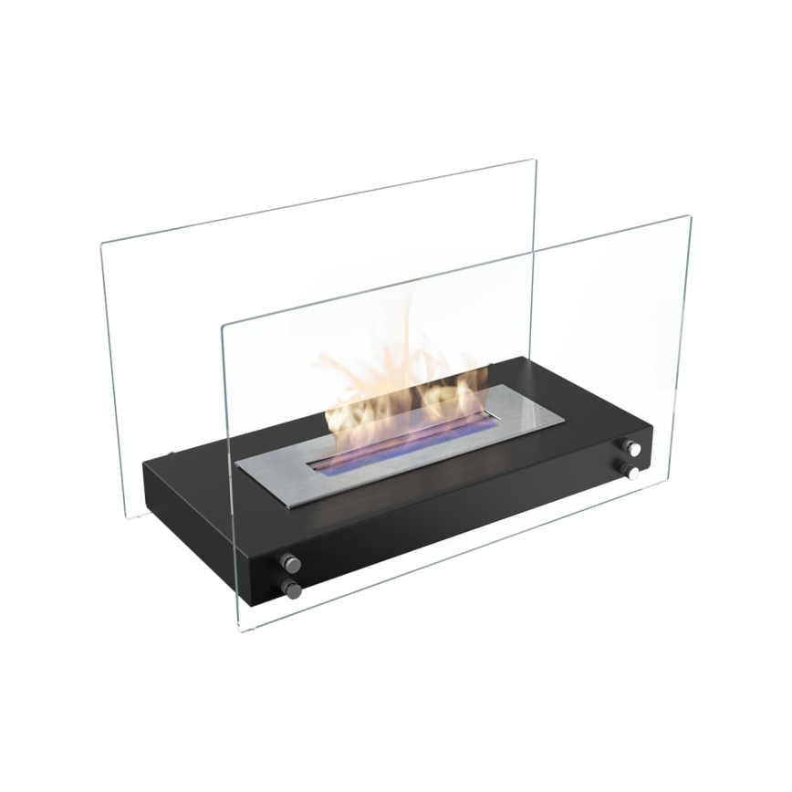 Kratki - BIO-open haard 40,2x70 cm 2kW zwart