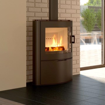 Kratki - Houtkachel van staal 10kW 150mm