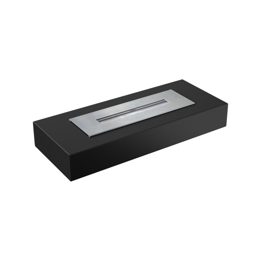 Kratki - BIO-open haard 10x67 cm 3kW zwart