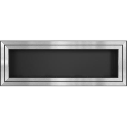 Kratki - Inbouw BIO-open haard 65x180 cm 3x2,5kW glanzend chroom