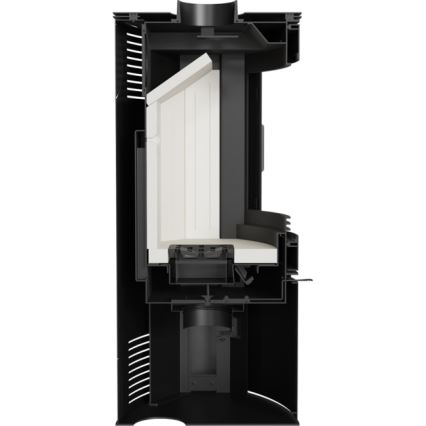 Kratki - Houtkachel van staal 10kW 150mm