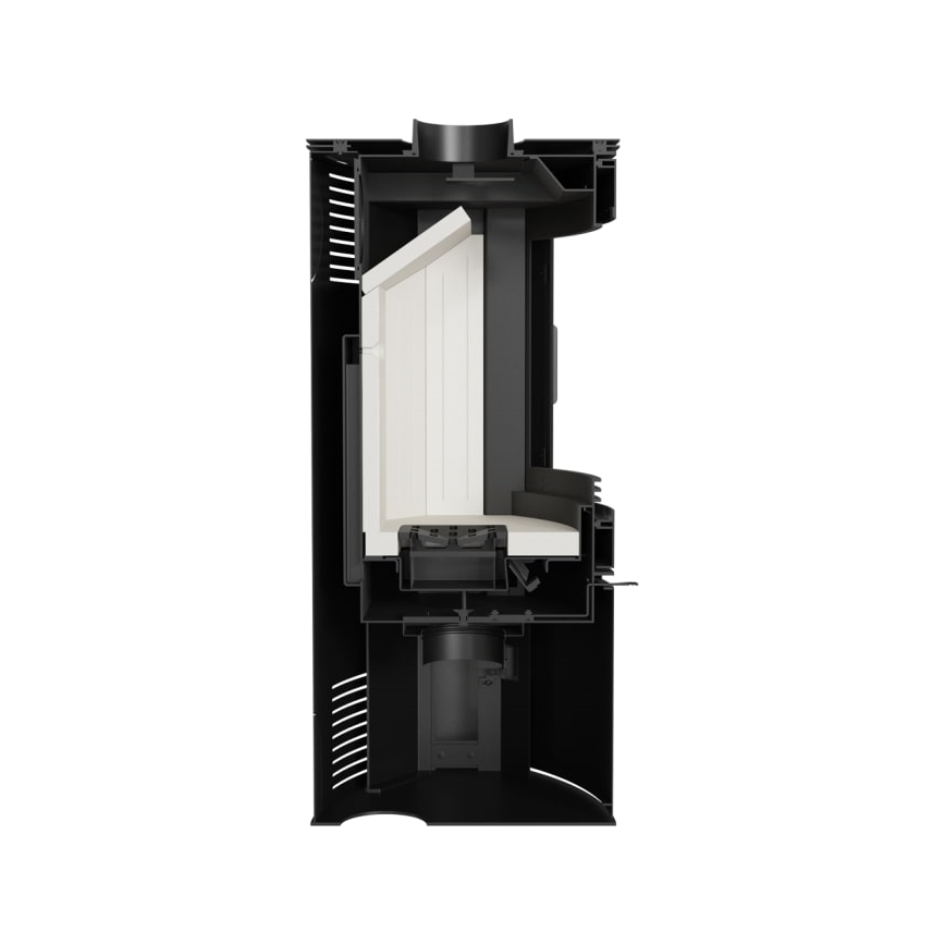 Kratki - Houtkachel van staal 10kW 150mm