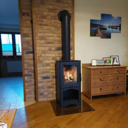 Kratki - Houtkachel van staal 7kW 150mm