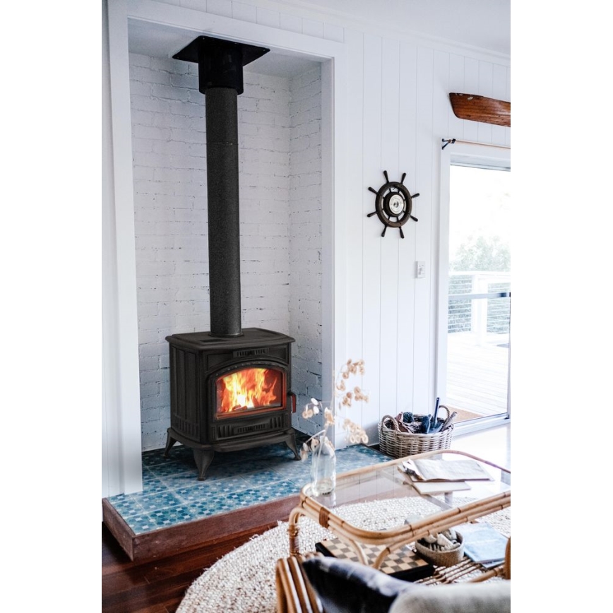 Kratki - Gietijzeren houtkachel 8kW 130mm