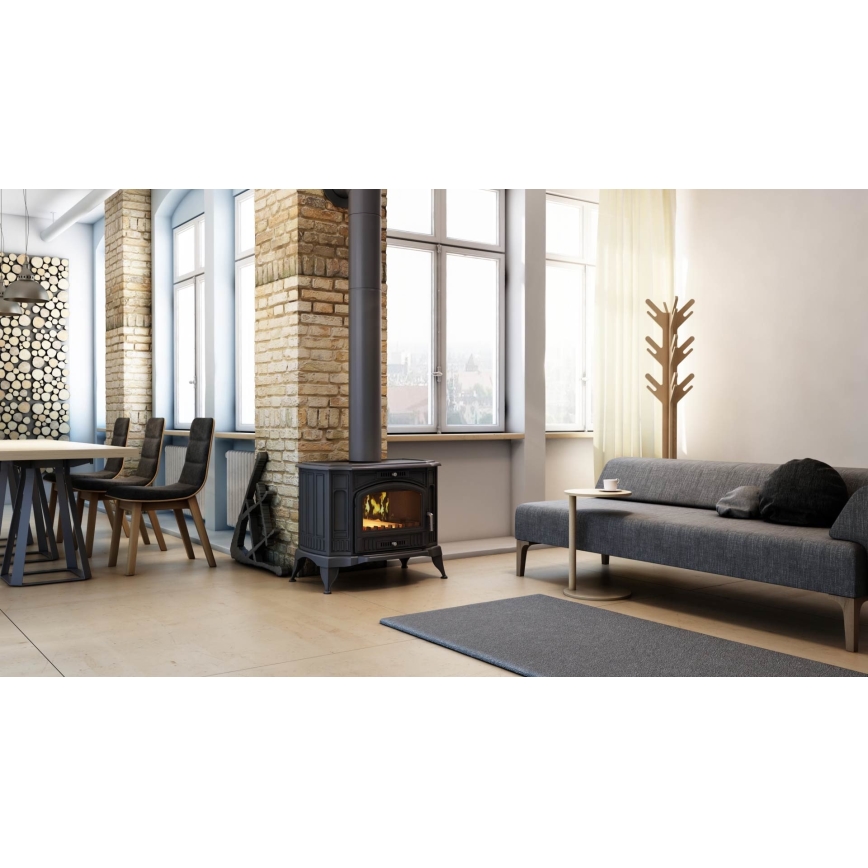 Kratki - Gietijzeren houtkachel 10kW 150mm