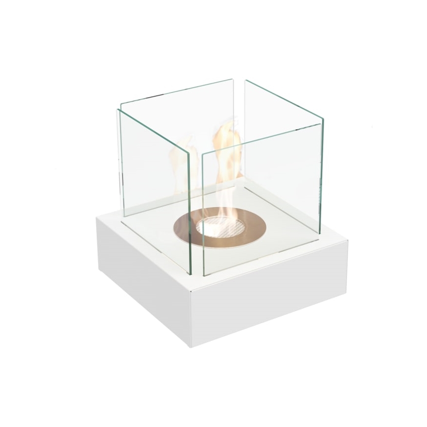 Kratki - BIO-open haard 30,3x30 cm 1kW wit