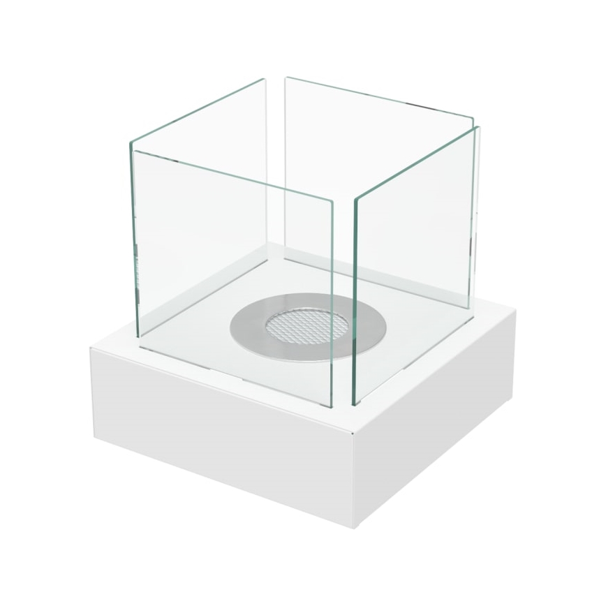 Kratki - BIO-open haard 30,3x30 cm 1kW wit