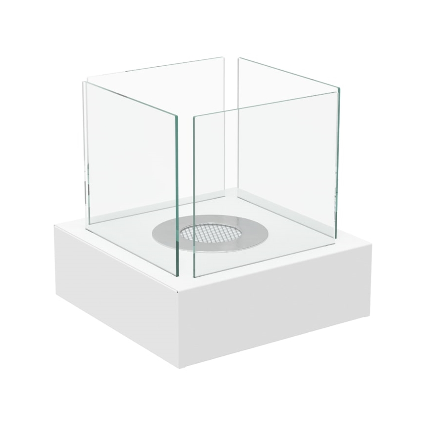 Kratki - BIO-open haard 30,3x30 cm 1kW wit