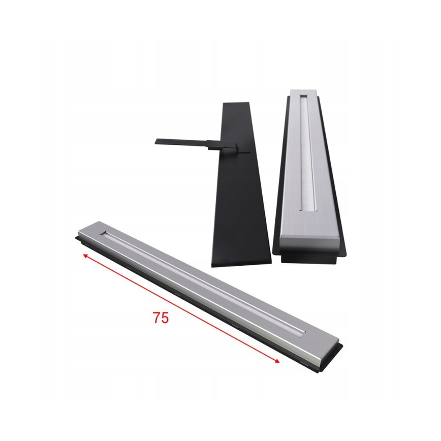 Kratki - Inbouw BIO-open haard 50x100 cm 7kW zwart