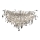 Kristallen hangende kroonluchter 12xG9/40W/230V glanzend chroom