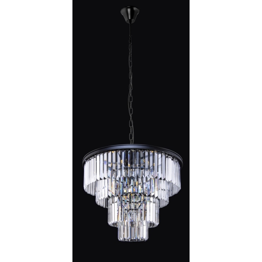 Kristallen kroonluchter aan ketting 9xE14/40W/230V