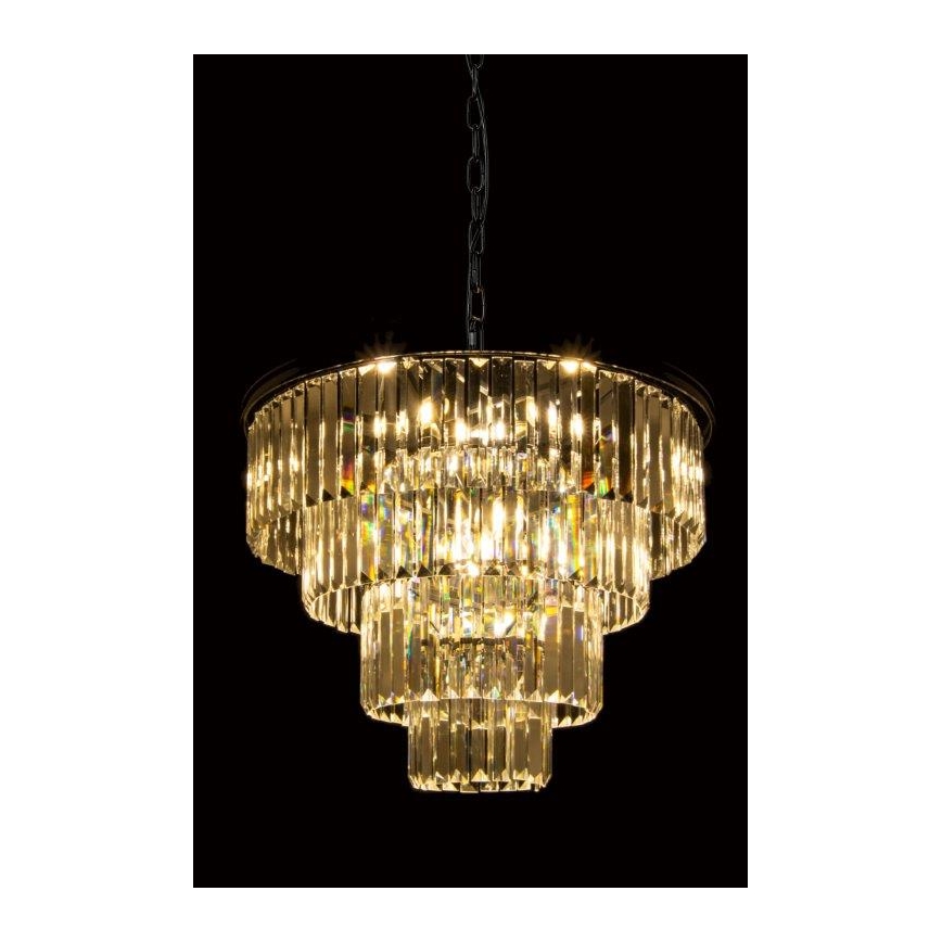 Kristallen kroonluchter aan ketting 9xE14/40W/230V