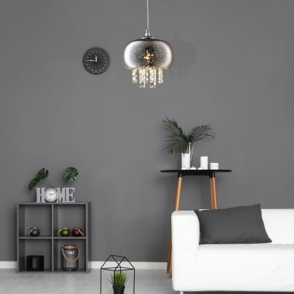 Kristallen kroonluchter aan koord STARLIGHT 1xE14/40W/230V