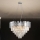 Kristallen kroonluchter met kabelophanging PLAZA 9xE14/40W/230V Ø 60 cm, zilver