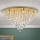 Kristallen plafondlamp CELESTE 12xG9/40W/230V diameter 75 cm goud