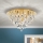 Kristallen plafondlamp CELESTE 6xG9/40W/230V diameter 45 cm goud
