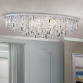 Kristallen plafondlamp CRYSTALRIVER 21xG9/40W/230V glanzend chroom