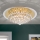 Kristallen plafondlamp GLORIA 6xG9/40W/230V diameter 50 cm goud