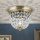 Kristallen plafondlamp PLAFOND 1xE27/40W/230V diameter 26 cm brons