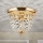 Kristallen plafondlamp PLAFOND 1xE27/40W/230V diameter 26 cm goud