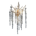 Kristallen wandlamp 3xG9/40W/230V Roségoud