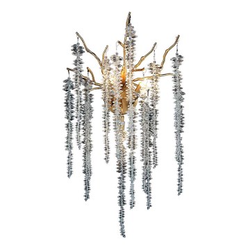 Kristallen wandlamp 3xG9/40W/230V Roségoud