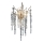 Kristallen wandlamp 3xG9/40W/230V Roségoud