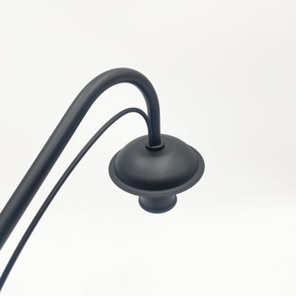 Kroonluchter aan een ketting ANTON 8xE14/60W/230V zwart