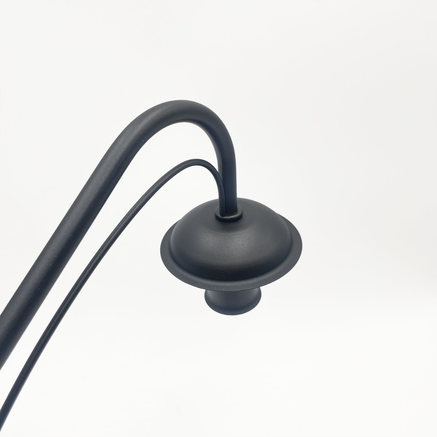 Kroonluchter aan een ketting ANTON 8xE14/60W/230V zwart