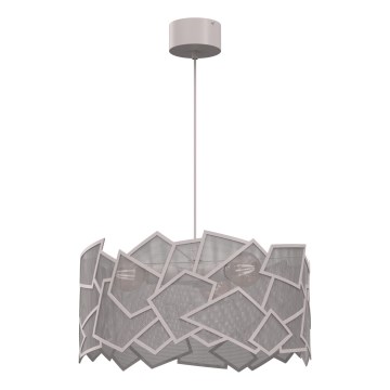Kroonluchter aan kabel CAMO 3xE27/15W/230V beige