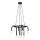 Kroonluchter aan kabel DELORI 8xG9/28W/230V zwart